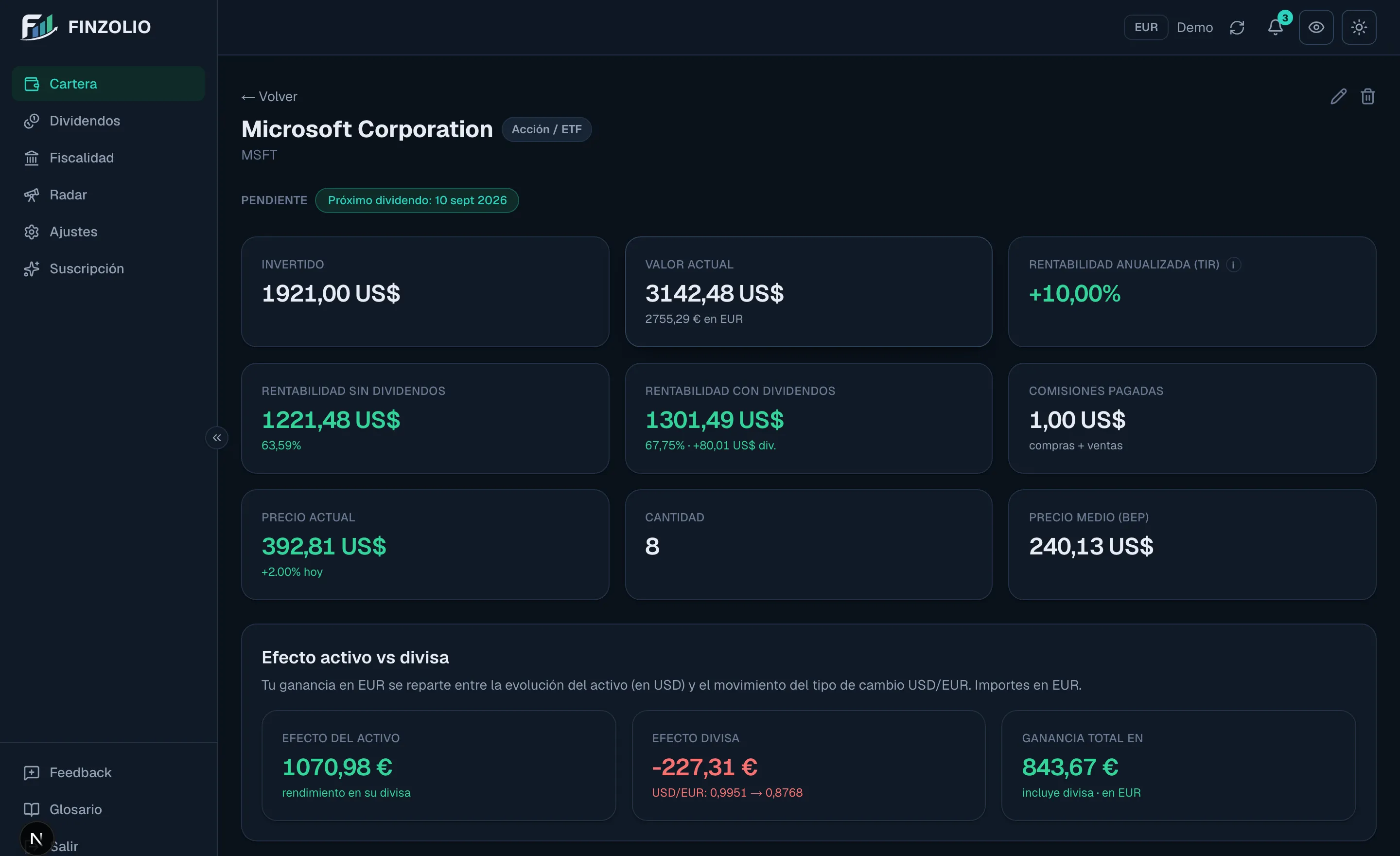 Calculadora de precio medio