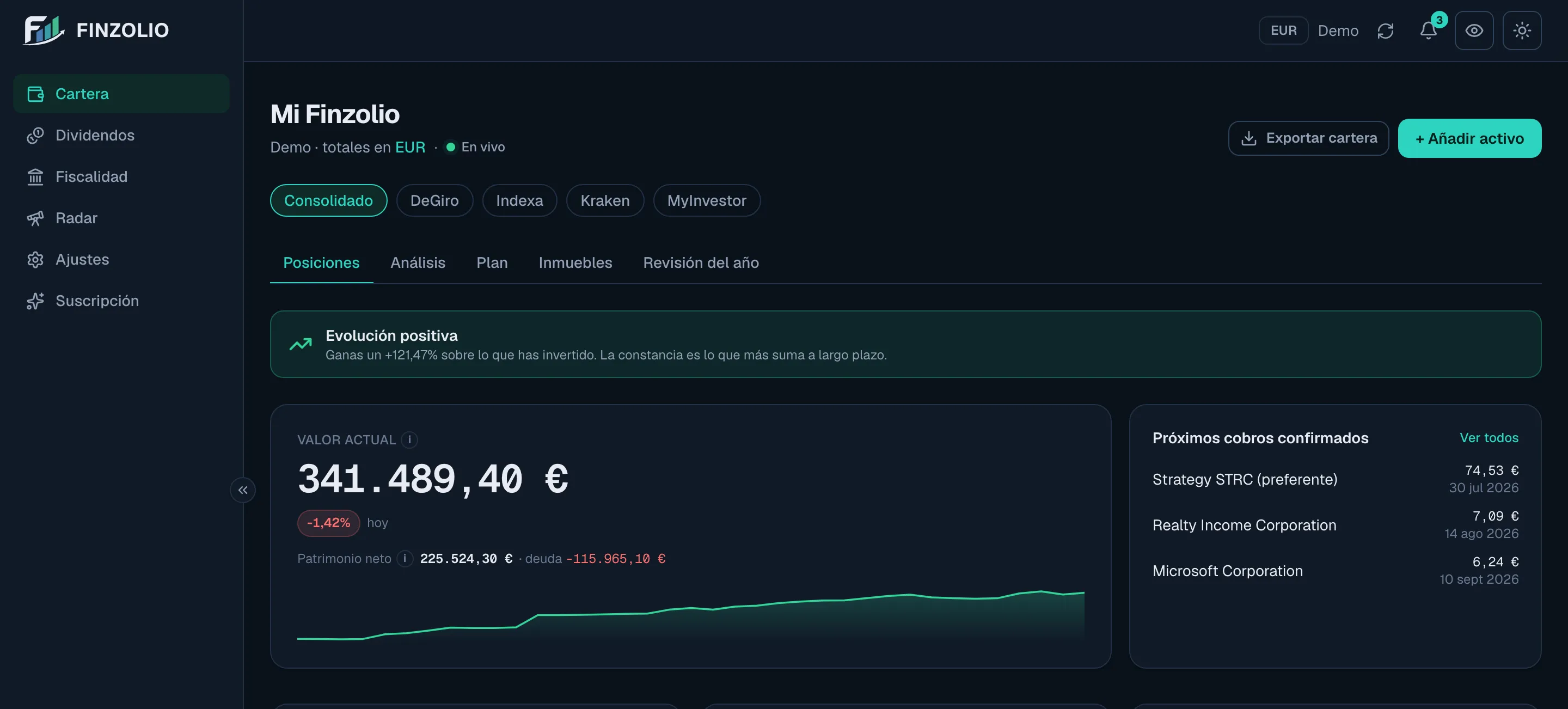 La aplicación por dentro