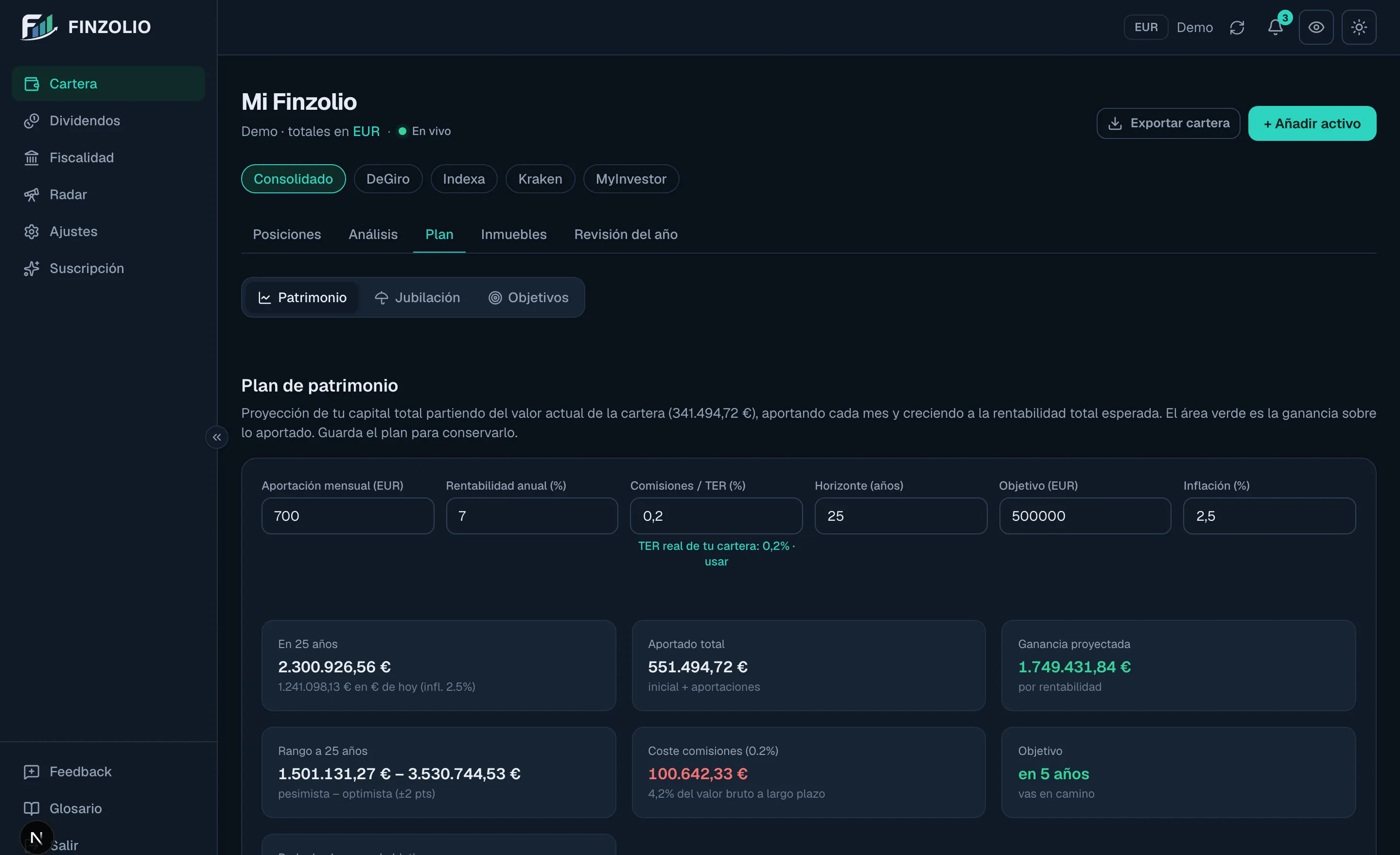 Calculadora de interés compuesto